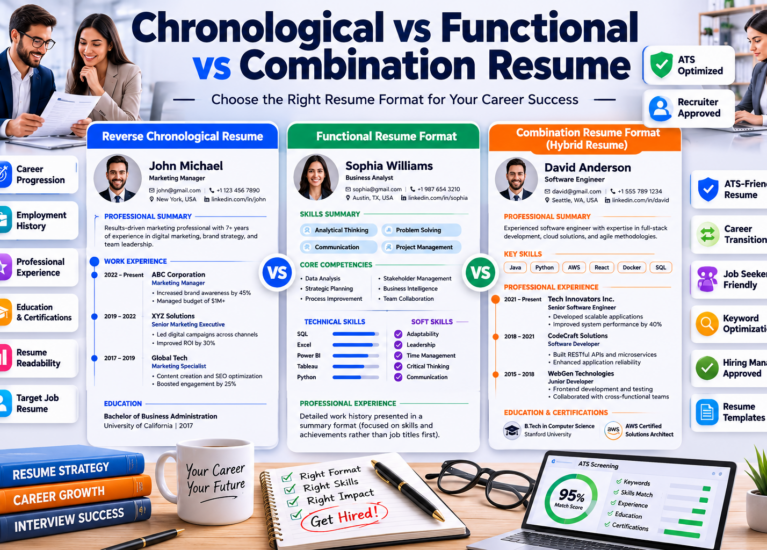 Chronological vs Functional vs Combination Resume