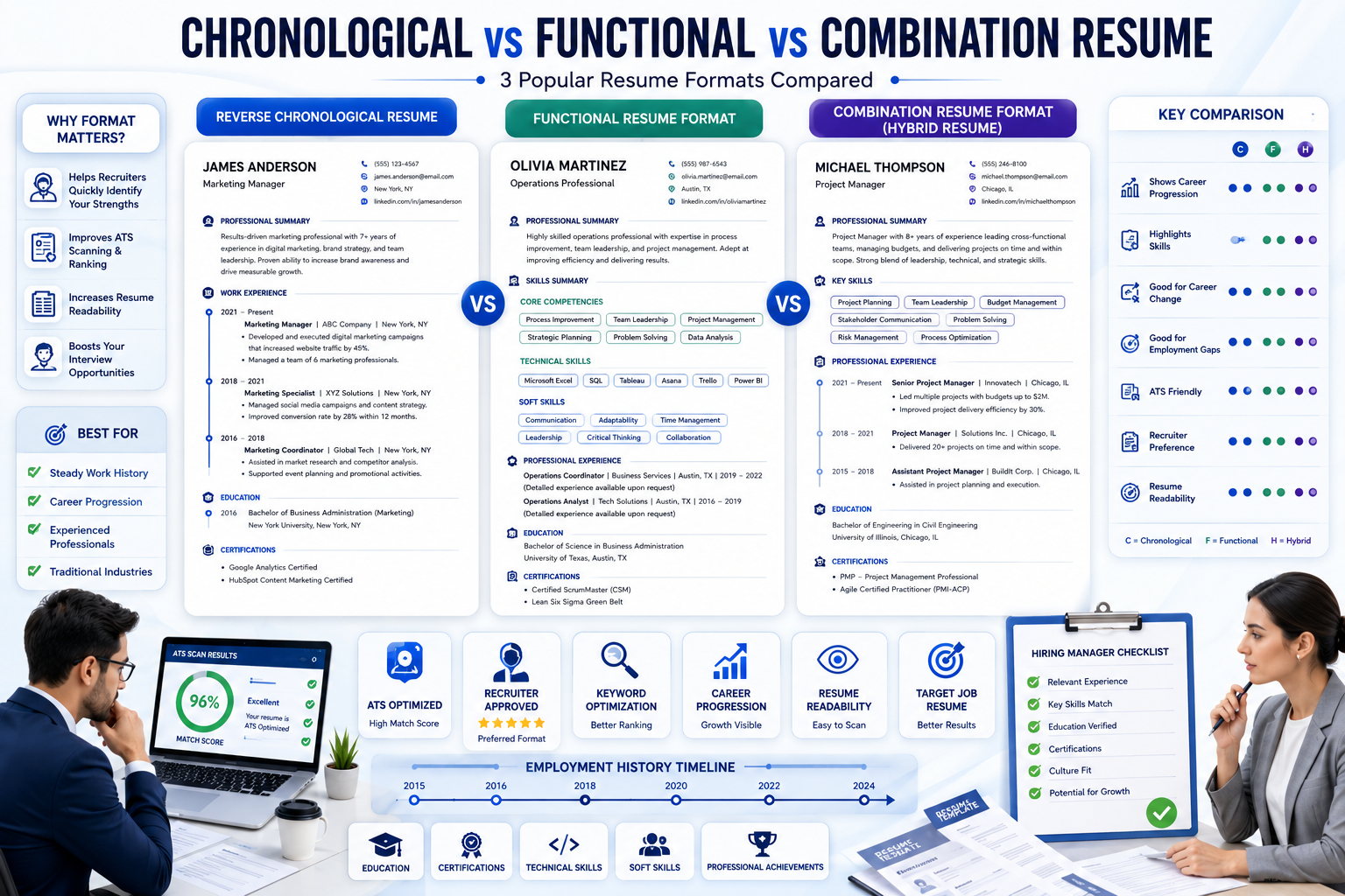 Chronological vs Functional vs Combination Resume
