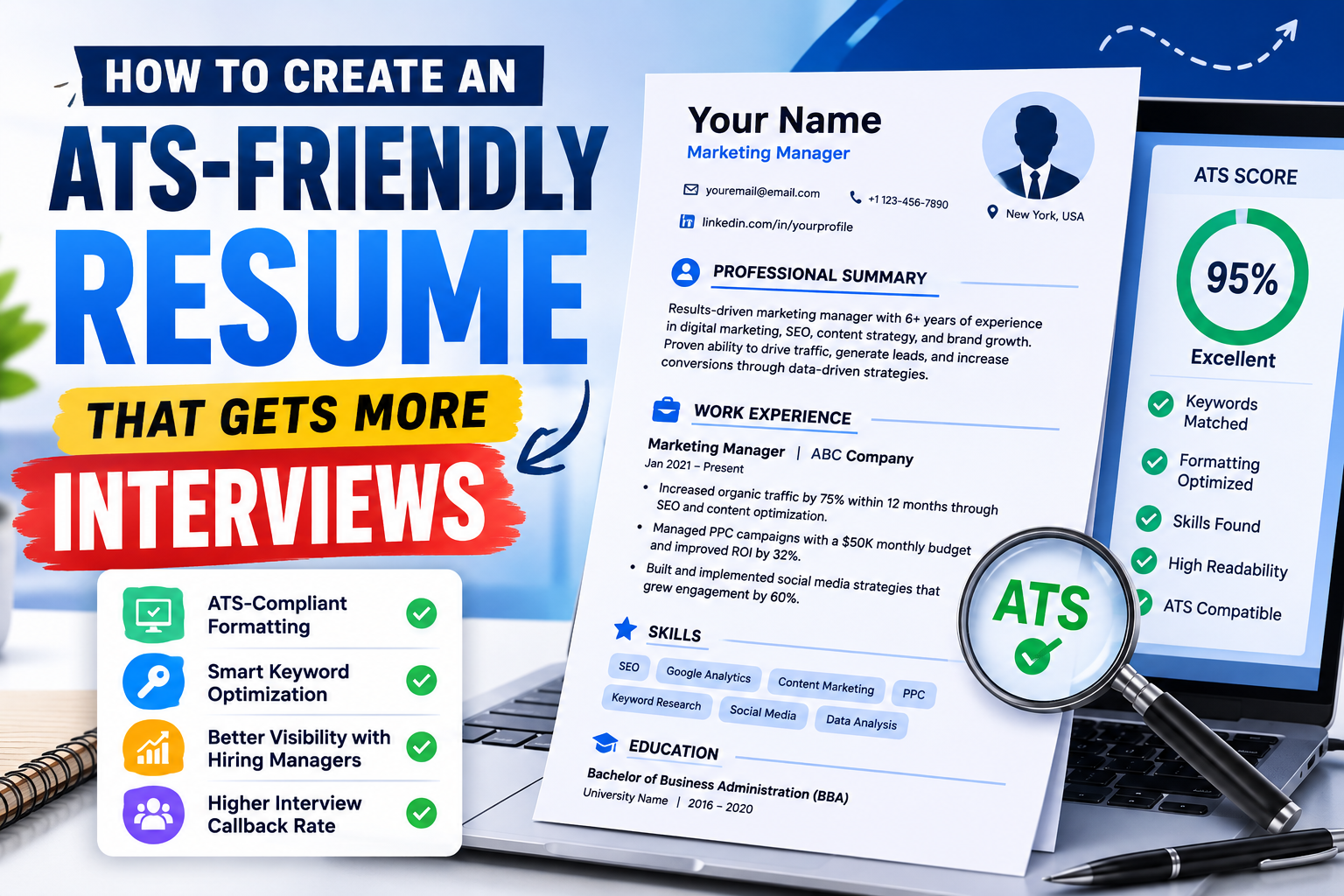 How to Create an ATS-Friendly Resume That Gets More Interviews
